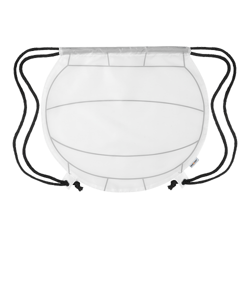 Volleyball Drawstring Bag in WHITE