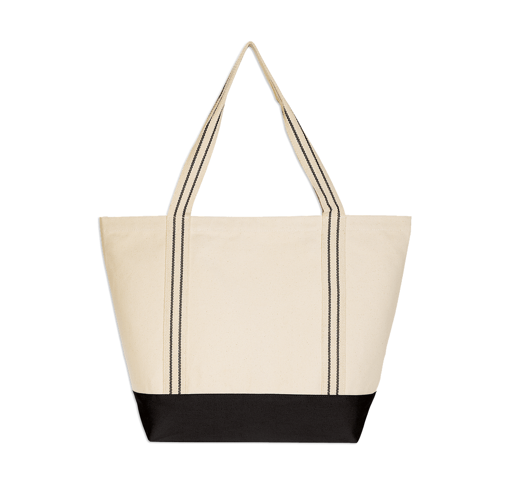 Full Color Large Cotton Travel Tote Bag-default