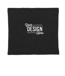 Customized Port Authority Fleece Neck Gaiter - Color: Black