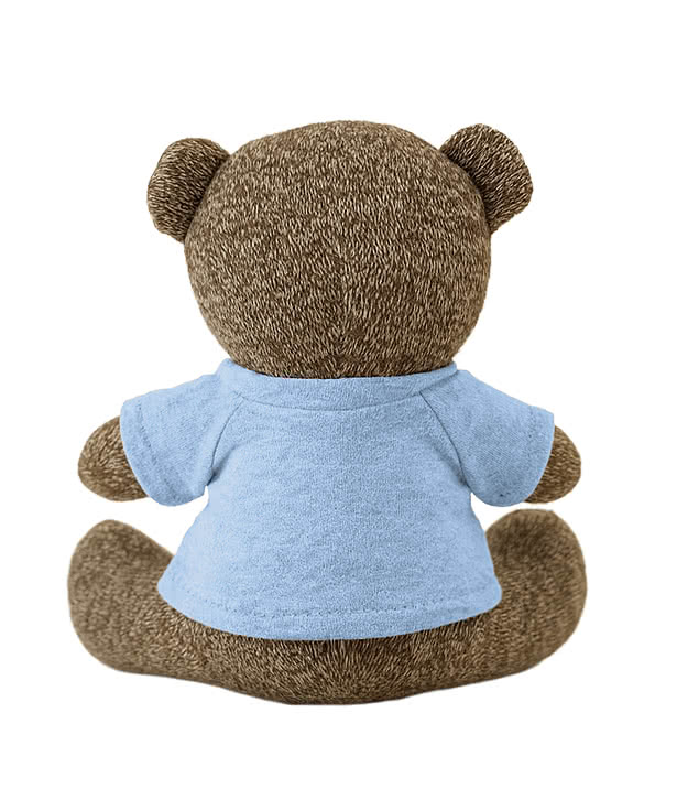 Full Color Knitted 7.5" Brown Bear Plush Animal