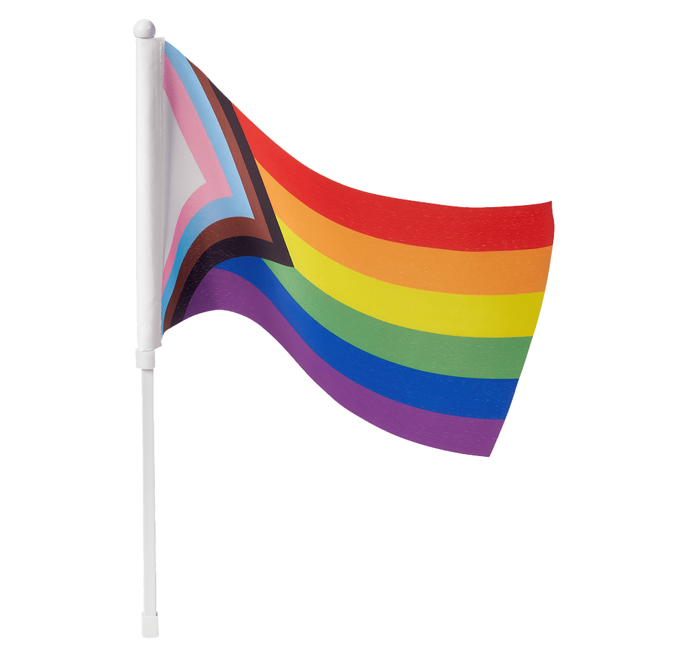 Rainbow Pride LGBTQ+ Handheld Flag-default