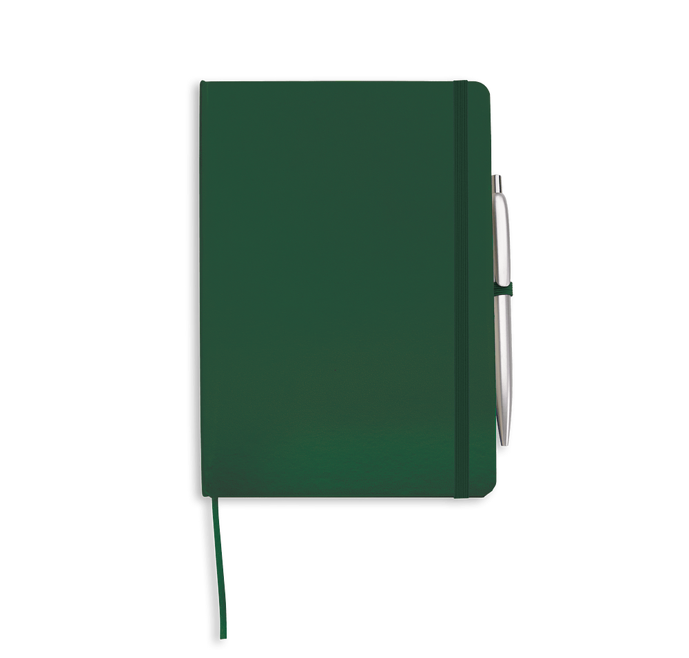 Debossed Prime Hard Cover Notebook with Soca Pen-default