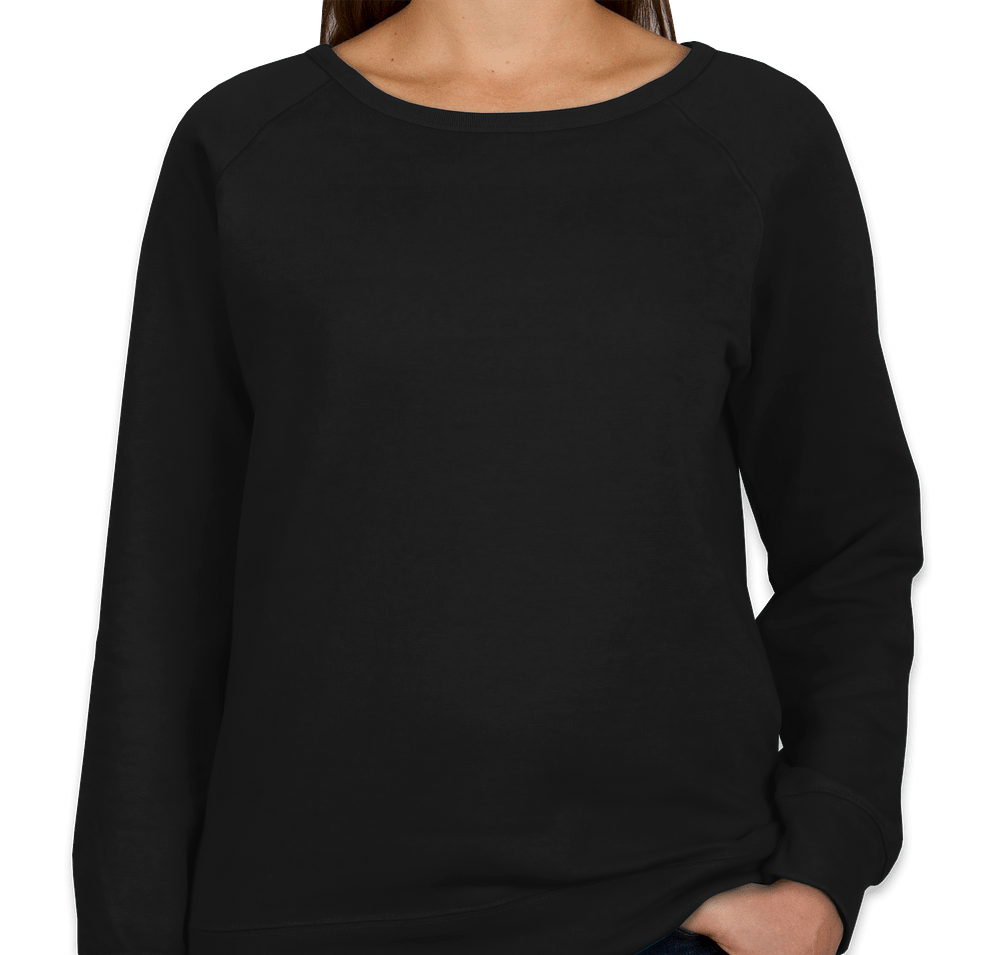 Independent Trading Women's Lightweight Crewneck Sweatshirt-default