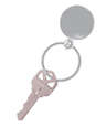Laser Engraved Round Metal Keychain