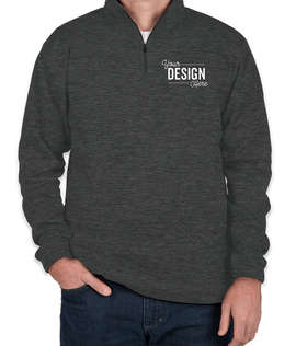 J. America Cosmic Quarter Zip Performance Pullover - Color: Onyx Fleck