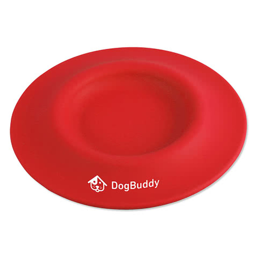 2-in-1 Silicone Pet Flyer and Drinking Bowl in Blue