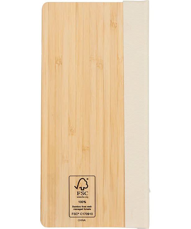 Laser Engraved Wellable FSC 100% Bamboo Sticky Notes Pad
