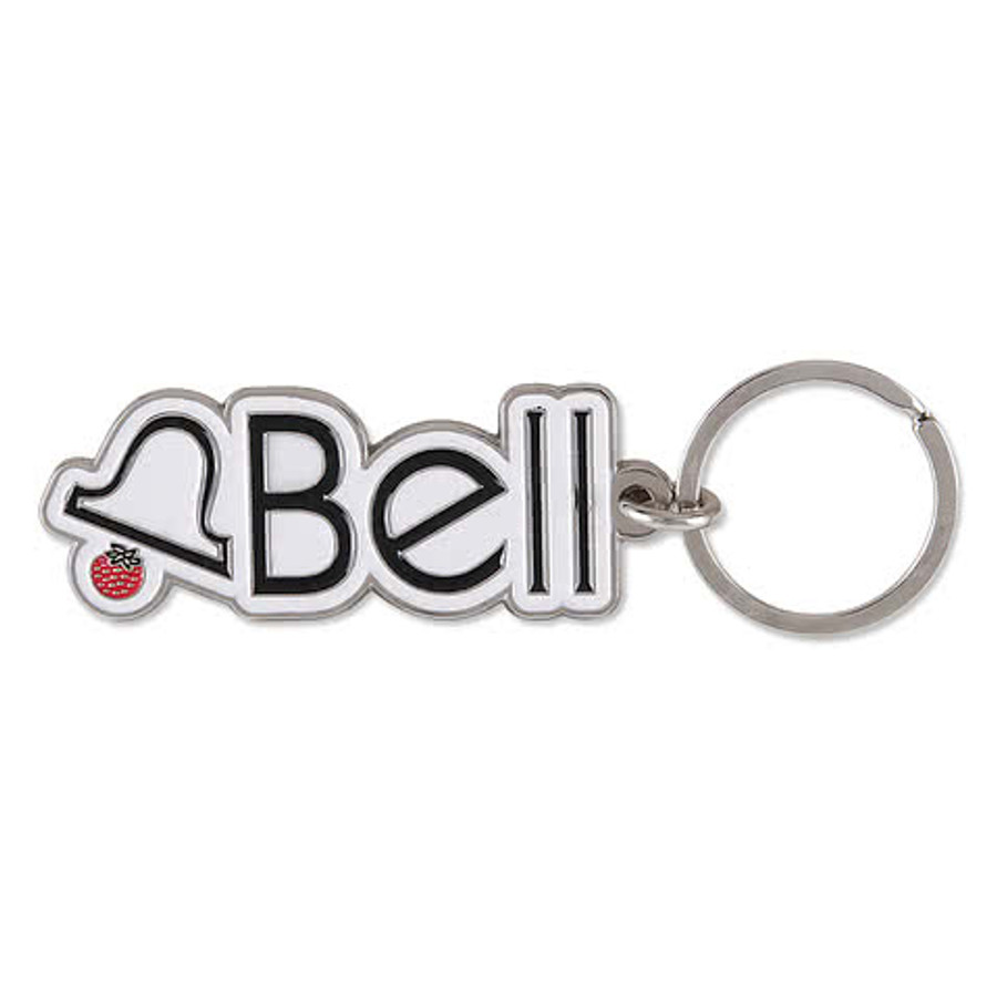 2" x 1" Die Cut Enamel Keychain in Nickel