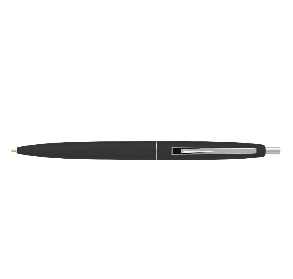 Clic Silver Trim Ballpoint Pen (black ink)-default