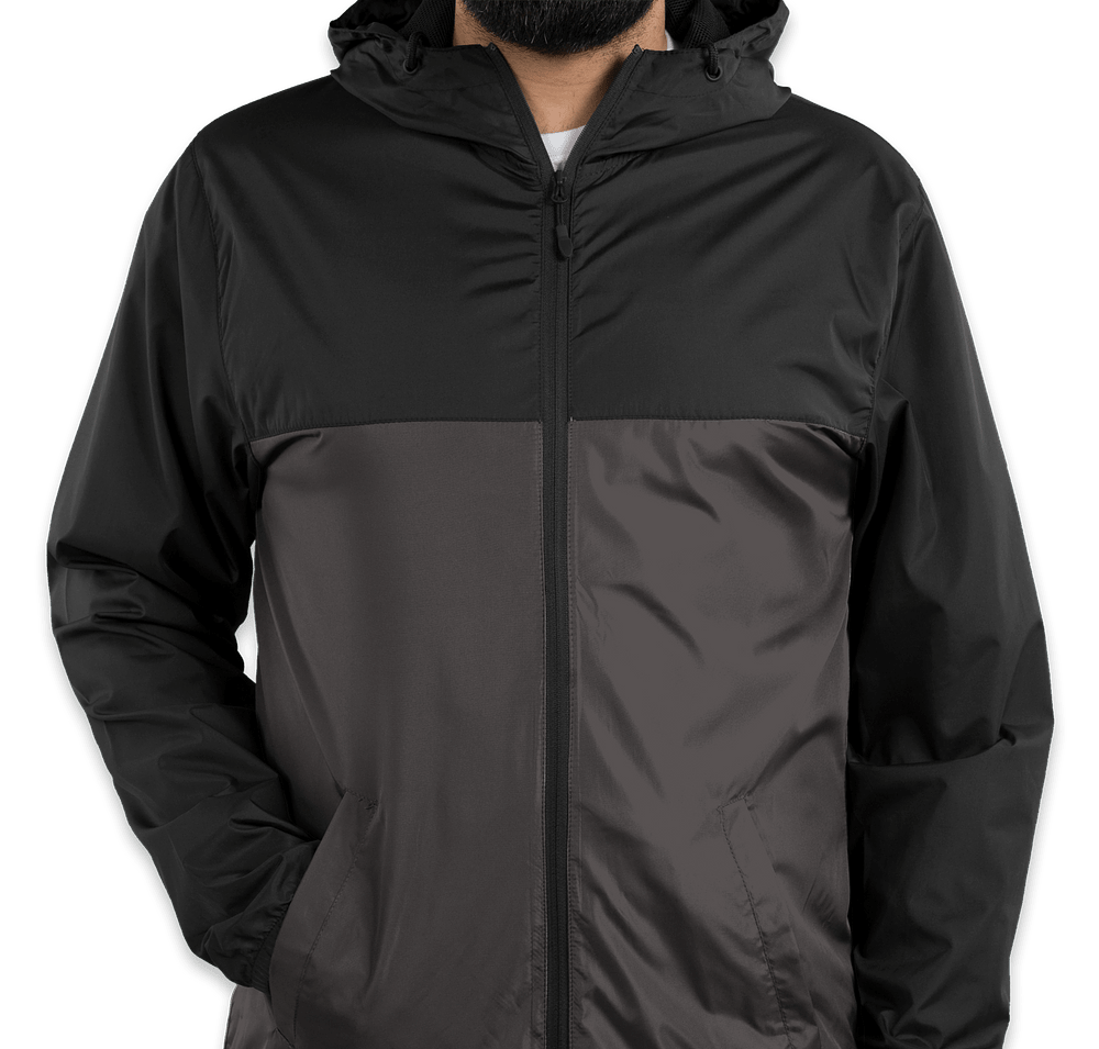 Independent Trading Colorblock Lightweight Full Zip Jacket-default