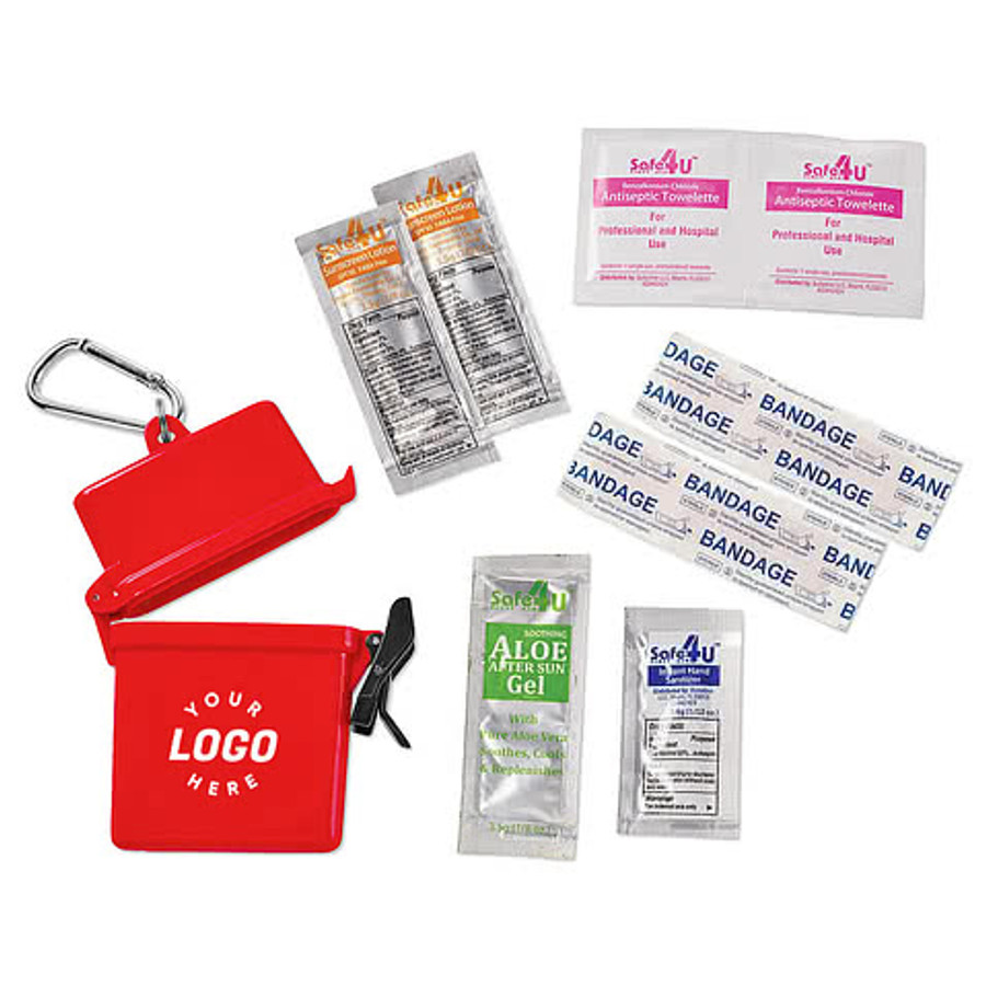 Trek 8-Piece Waterproof First Aid Kit in White
