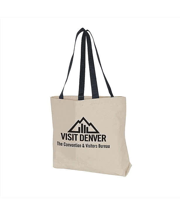 Full Color Natural Large Tote Bag