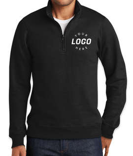 Port & Company Fan Favorite Quarter Zip Sweatshirt - Color: Jet Black
