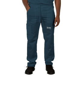 Cherokee Workwear Revolution Tapered Leg Drawstring Scrub Pant - Color: Caribbean Blue