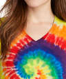 Port & Company Women's Tie-Dye V-Neck T-shirt
