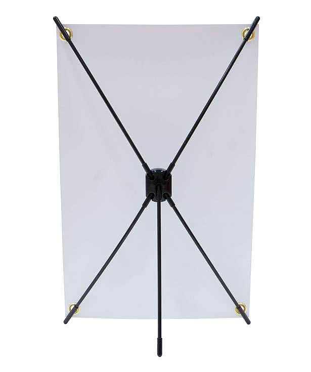 Full Color 11.75" x 18" Mini X Banner Display Kit