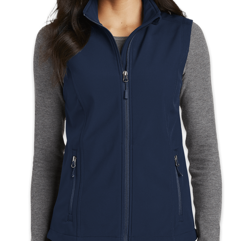 Port Authority Women's Core Fleece Lined Soft Shell Vest - Embroidered-default