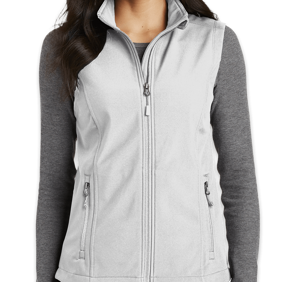 Port Authority Women's Core Fleece Lined Soft Shell Vest - Printed-default