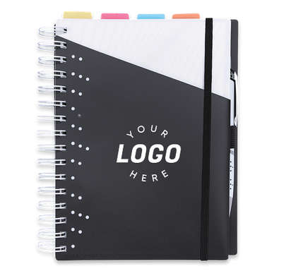 Souvenir Plastic Cover Notebook with Vertex Pen-default