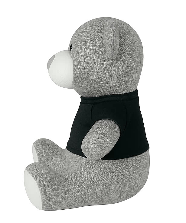 Full Color Knitted 7.5" Gray Teddy Bear Plush Animal