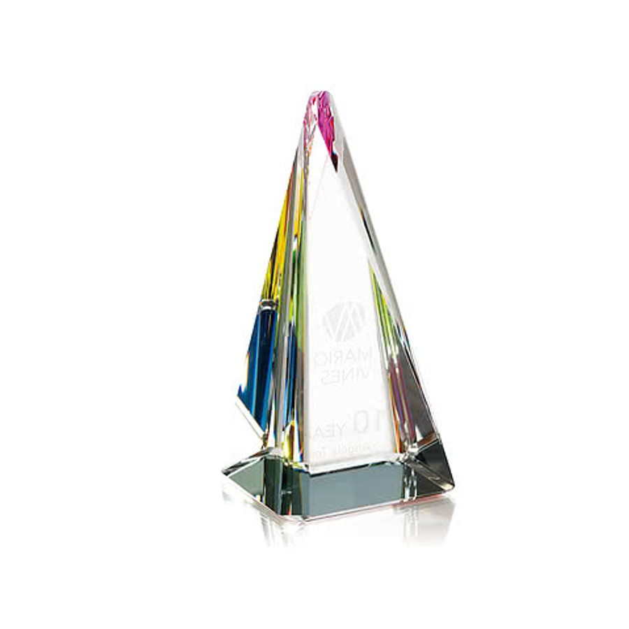 Laser Engraved Influential Award in Clear