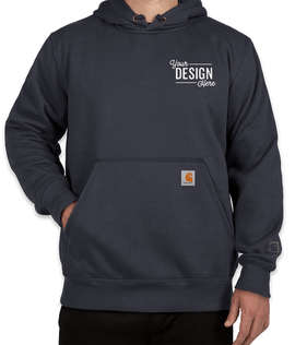 Carhartt Rain Defender Paxton Heavyweight Hooded Sweatshirt - Embroidered - Color: New Navy