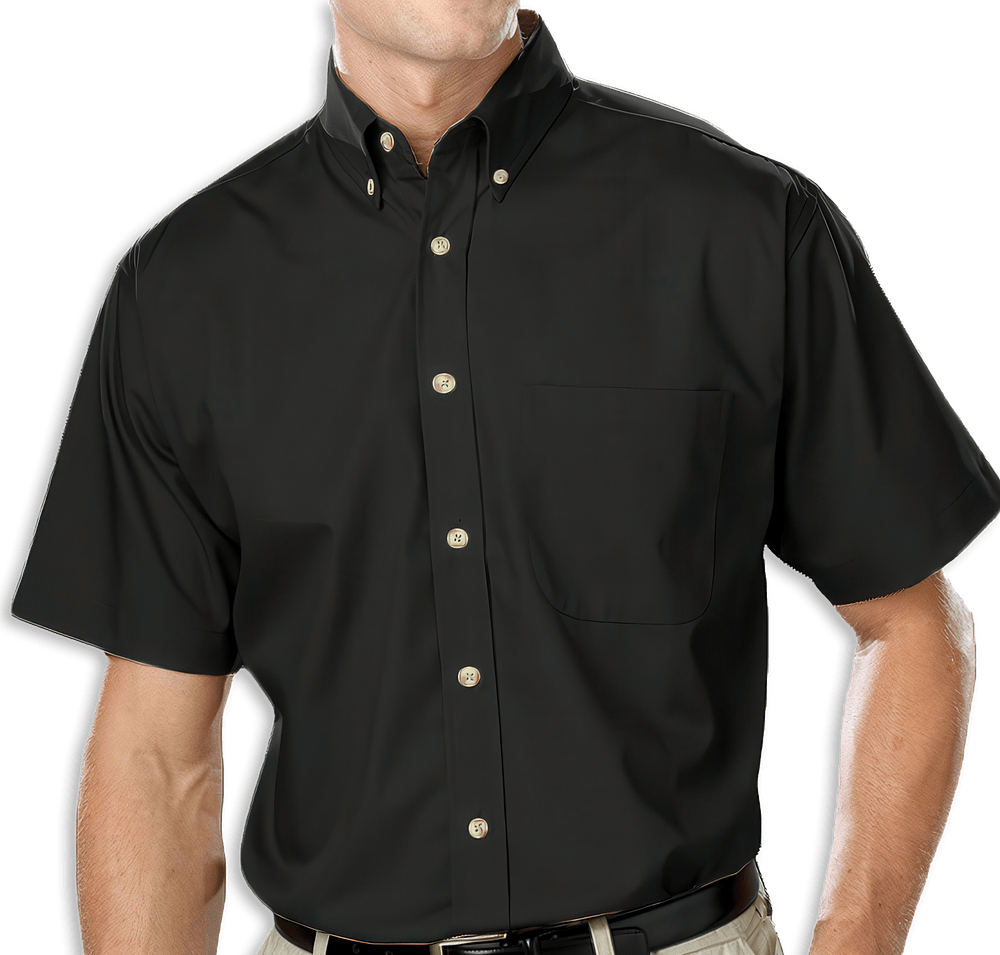 Blue Generation Superblend Poplin Short Sleeve Dress Shirt - Embroidered-default