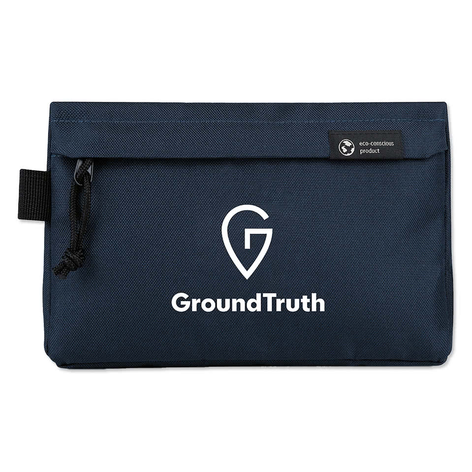 Renew Recycled Zippered Travel Pouch
