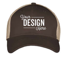 New Era 39THIRTY Stretch Fit Mesh Hat - Color: Chocolate / Khaki
