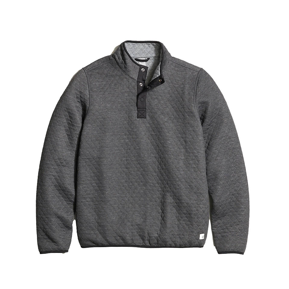 Marine Layer Corbet Quilted Snap Pullover