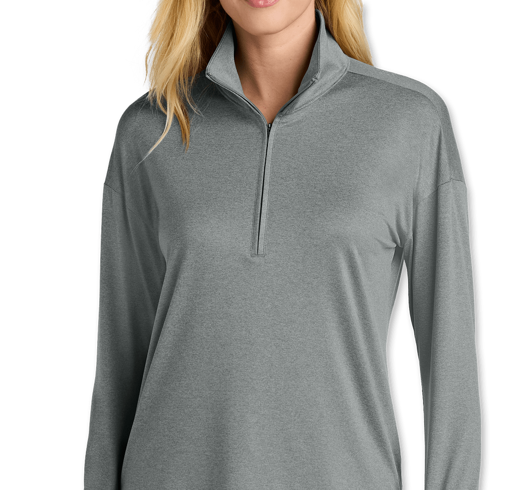 New Era Women's Power Half Zip Performance Shirt-default