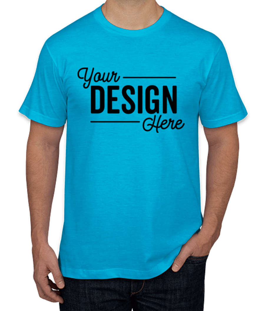 American Apparel Jersey T-shirt in Heather Teal