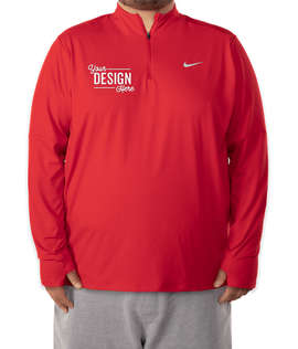 Nike Dri-FIT Element Half Zip Performance Blend Shirt - Color: Scarlet