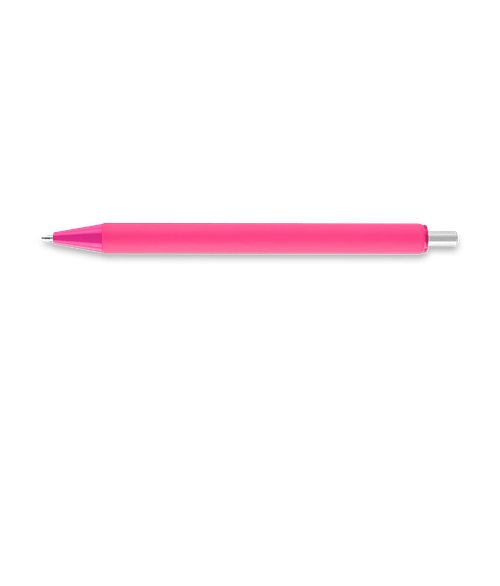 Atlas Recycled Gel Pen (black ink) in TRANSLUCENT PINK