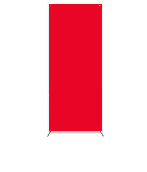 Full Color 30.5" x 74" Stand Up Banner in Red