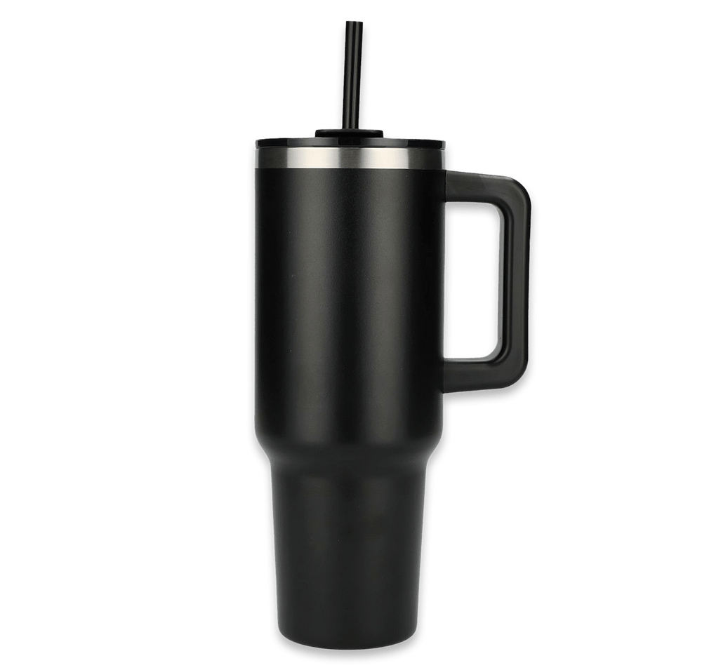Laser Engraved 40 oz. Pinnacle Stainless Steel Tumbler with Straw-default