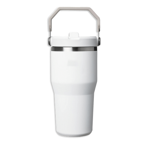 Stanley Laser Engraved 20 oz. IceFlow Flip Straw Tumbler in Frost