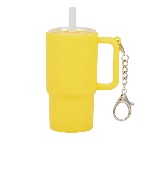 4 oz. Shot Glass Tumbler w/ Keychain in Yellow