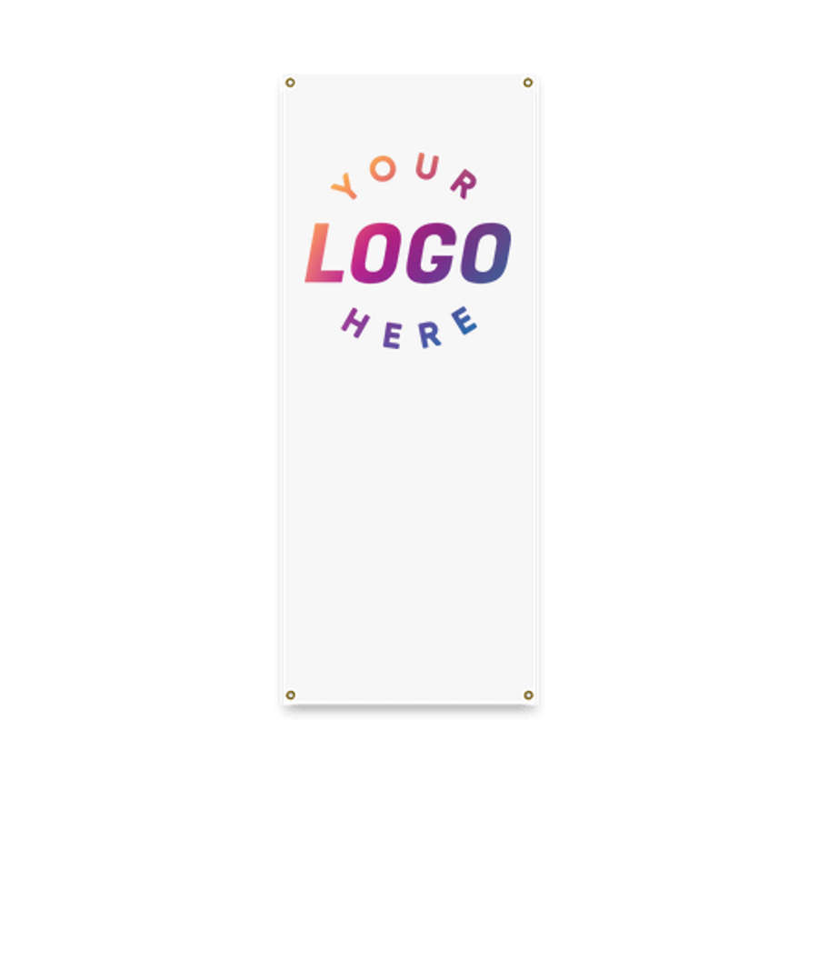 Full Color 31.5" x 79" Tri-X Banner Kit in White