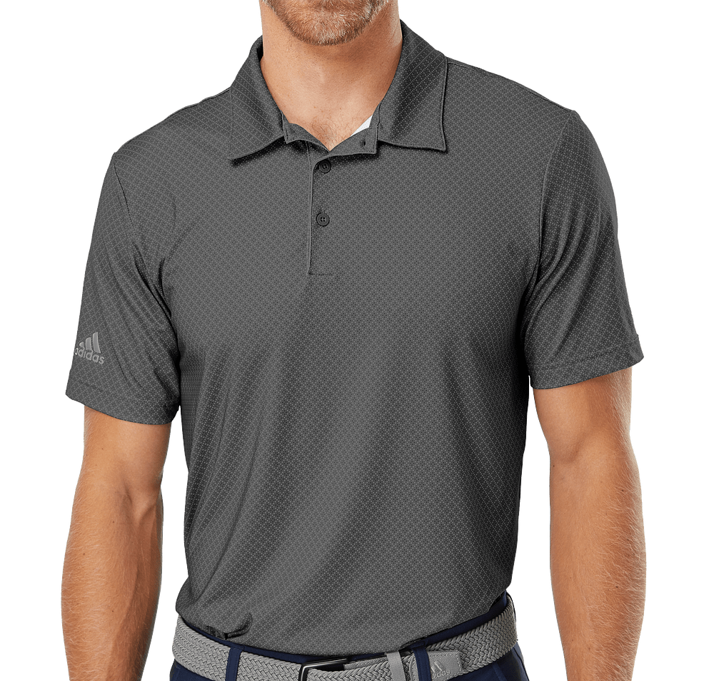 Adidas Diamond Dot Print UPF 50 Performance Polo - Printed-default