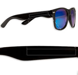 Mirrored Malibu Sunglasses - Color: Blue Tint