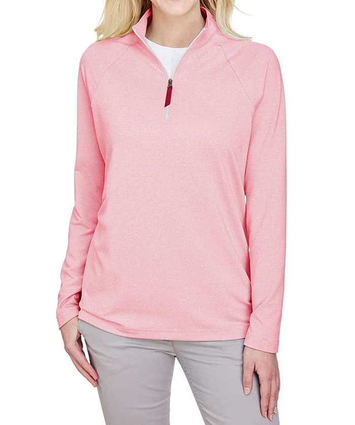 Devon & Jones Women's CrownLux Performance Quarter Zip Sweatshirt