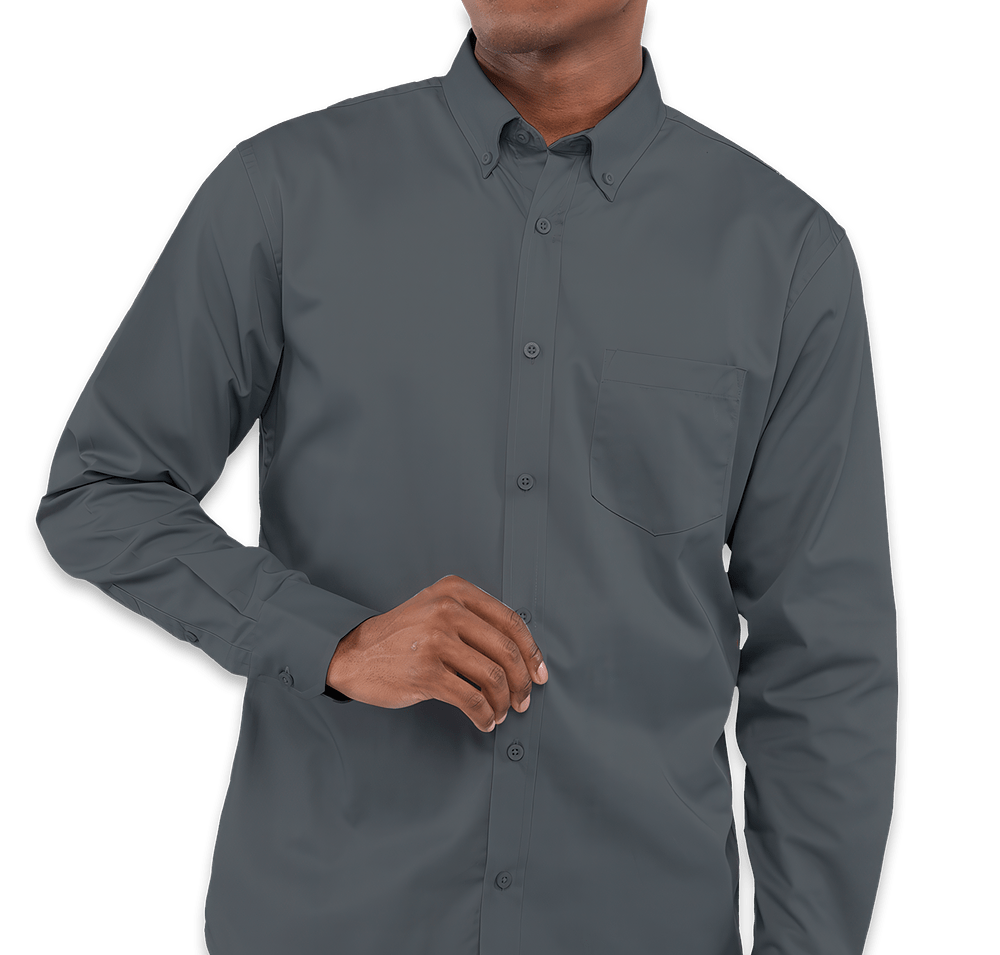 Elevate Wilshire Twill Long Sleeve Dress Shirt-default