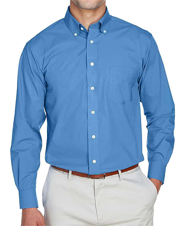 Devon & Jones Tall Crown Collection Broadcloth Woven Dress Shirt - Printed