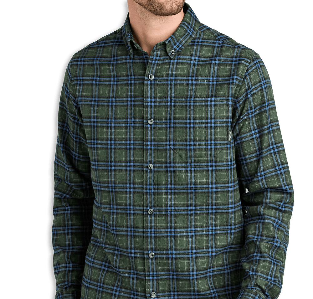 Eddie Bauer Favorite Plaid Flannel Long Sleeve Shirt-default