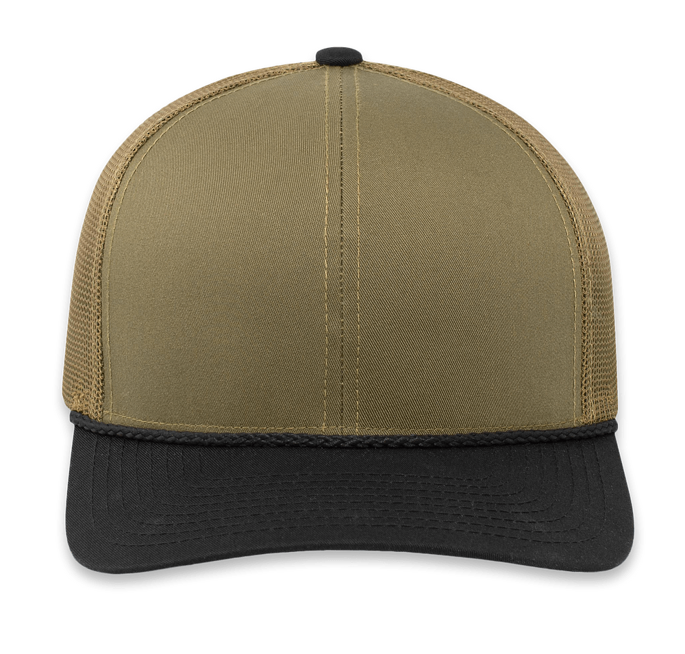 Pacific Headwear Braid Snapback Trucker Hat-default