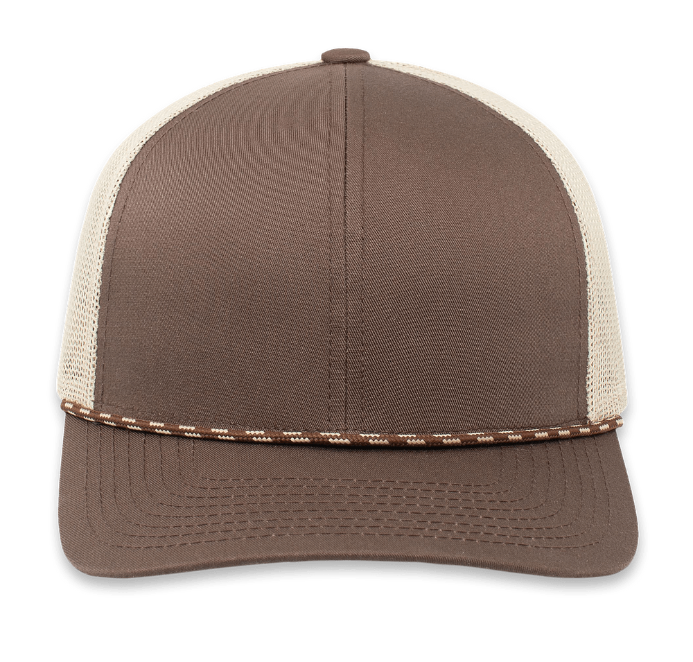 Pacific Headwear Braid Snapback Trucker Hat-default
