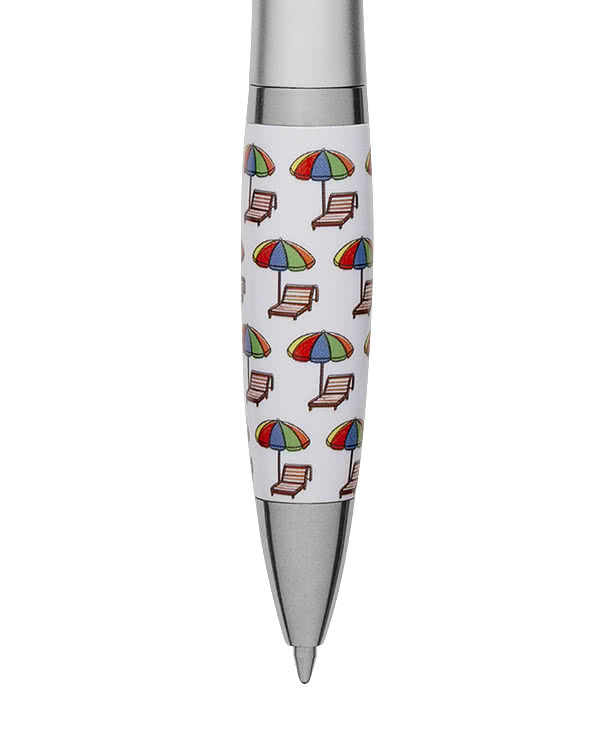 Beach Vacation Recycled Ballpoint Pen (black ink)
