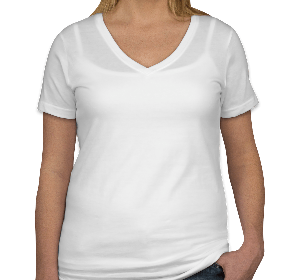 Anvil Women's Lightweight V-Neck T-shirt-default