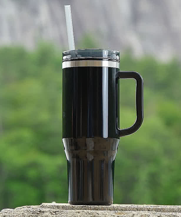 Laser Engraved 40 oz. Thor Stainless Steel Eco Tumbler with Straw